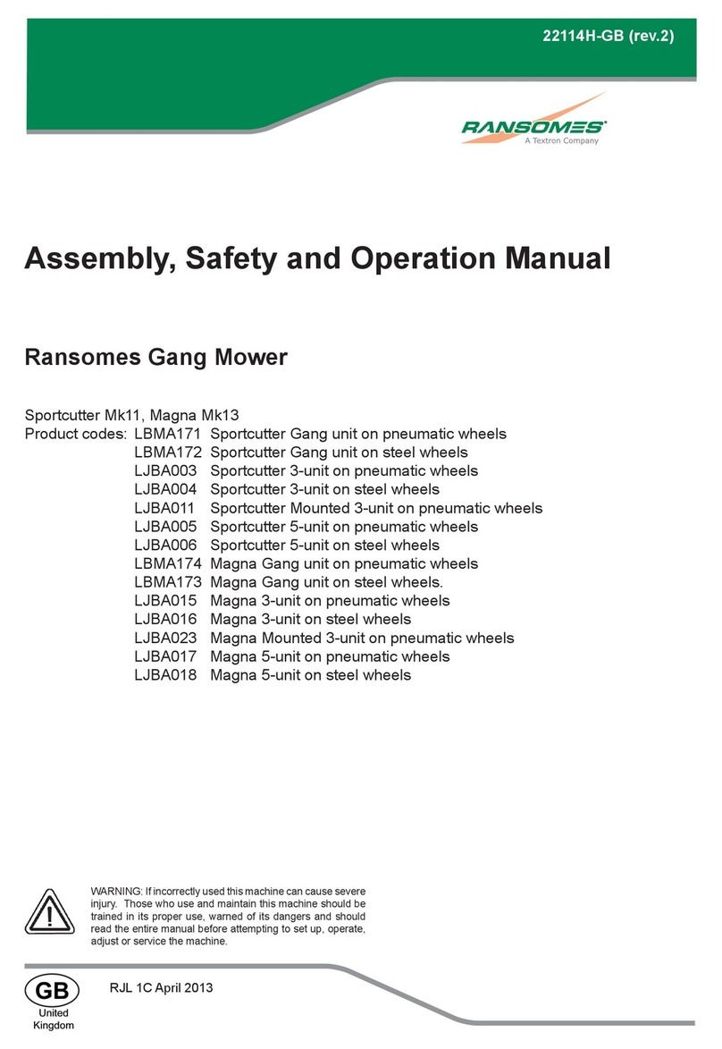 Ransomes Magna Mk13 LJBA015 Assembly and operation manual