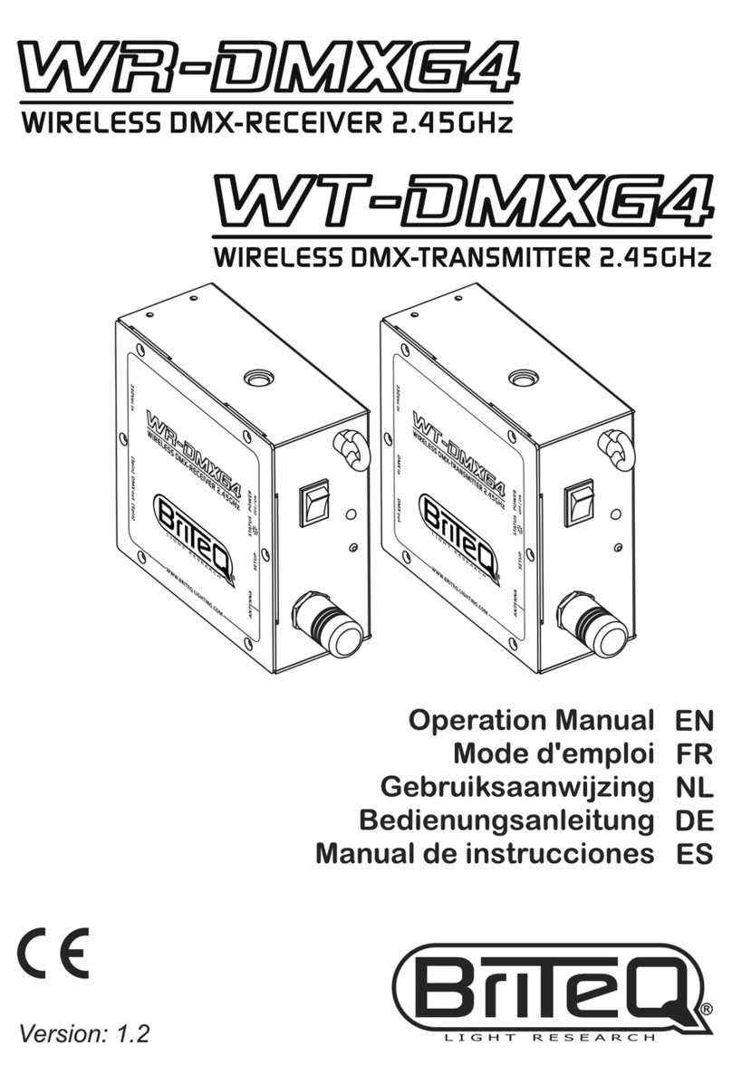 Briteq WR-DMXG4 Operation manual