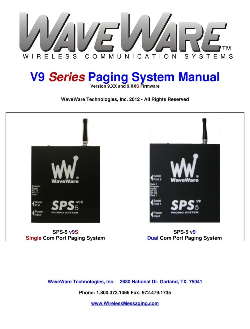 WaveWare SPS5 V9 manual
