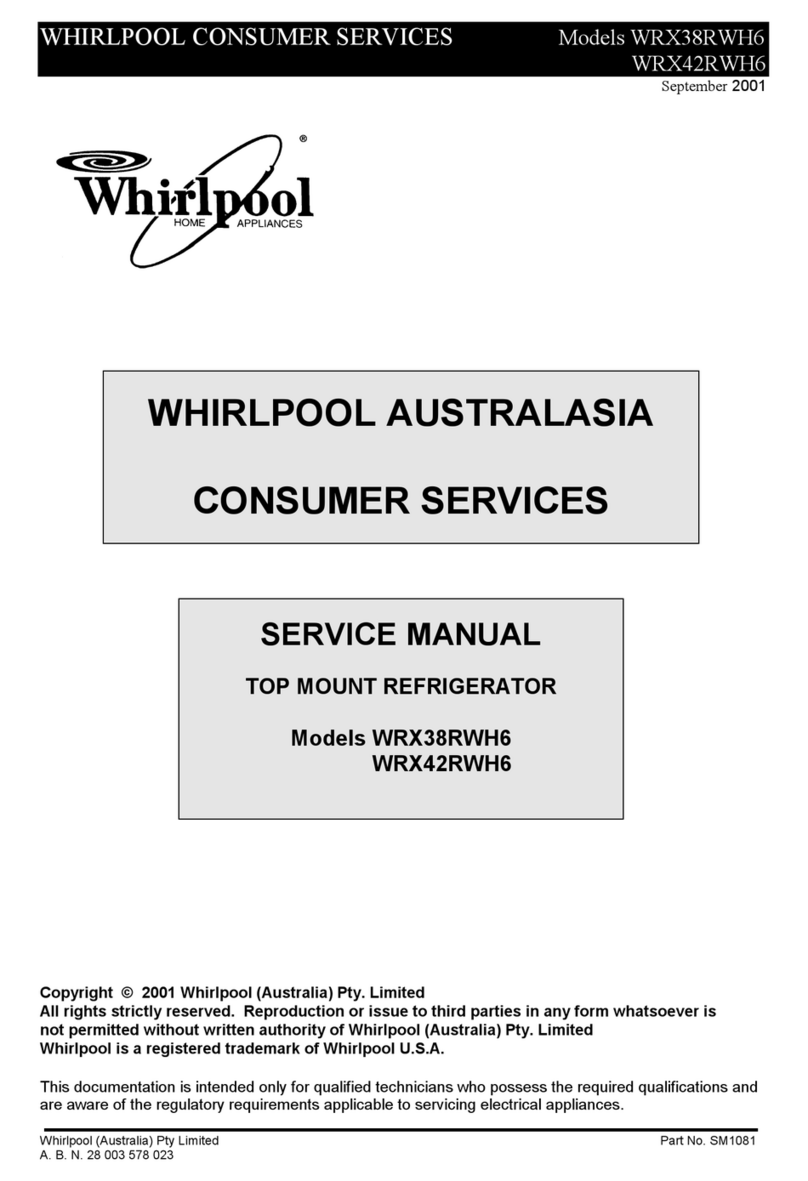 Whirlpool WRX38RWH6 User manual