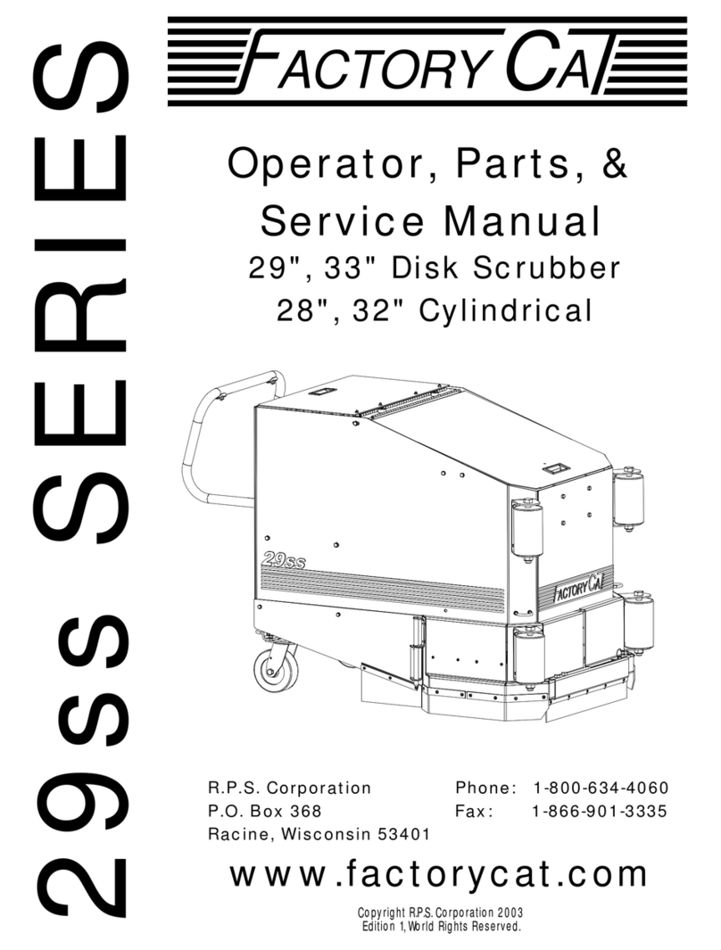 Factory Cat 29ss Series Operator, parts, & service manual