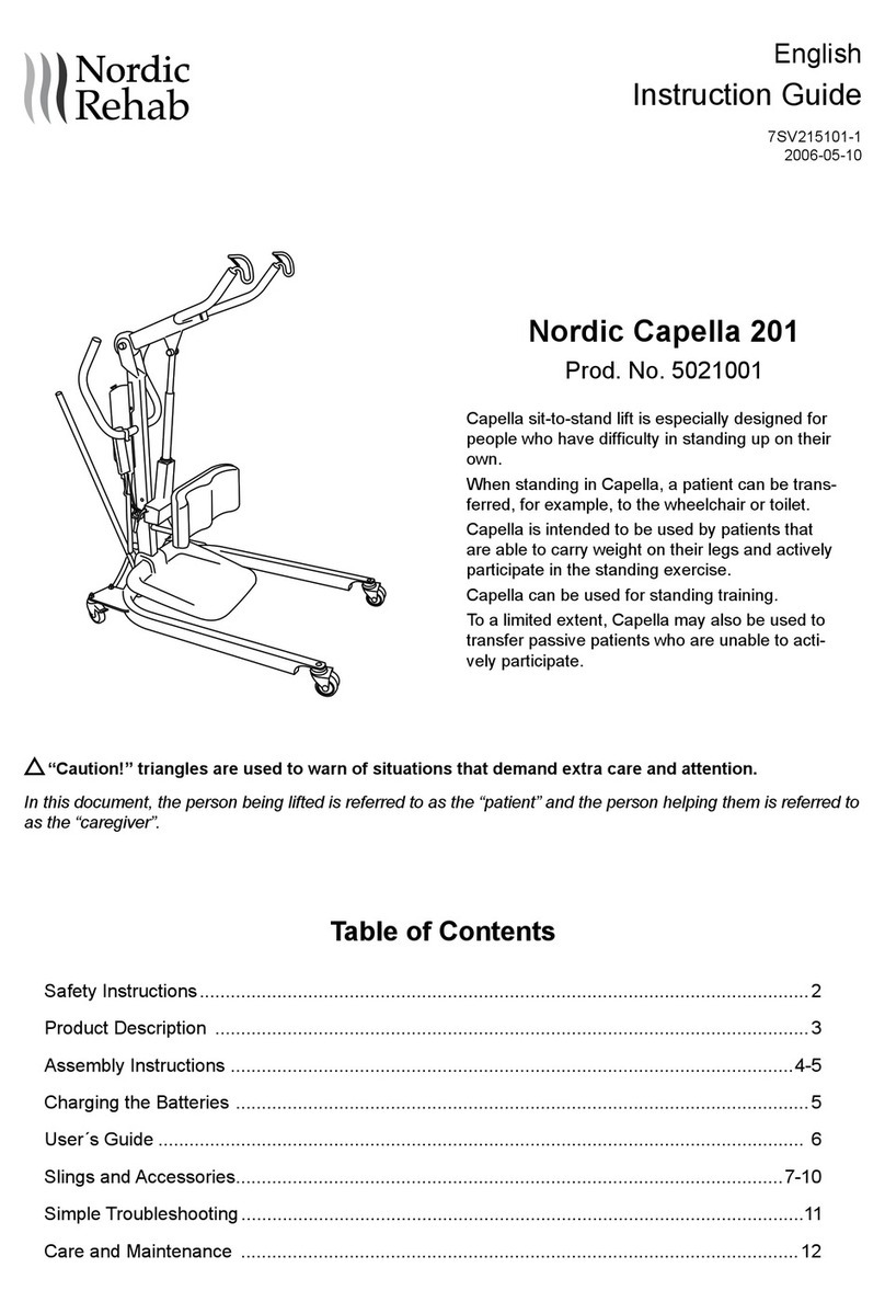 Nordic Rehab Capella 201 Instruction guide