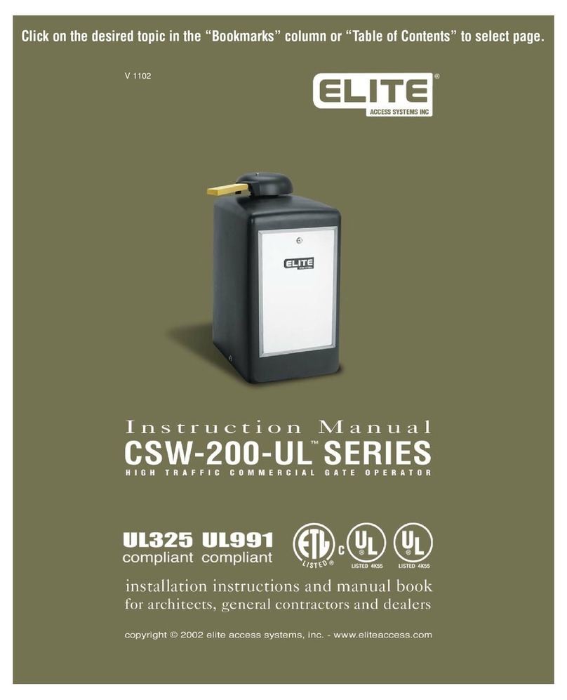 Elite CSW200UL instruction manual Elite CSW200UL instruction manual