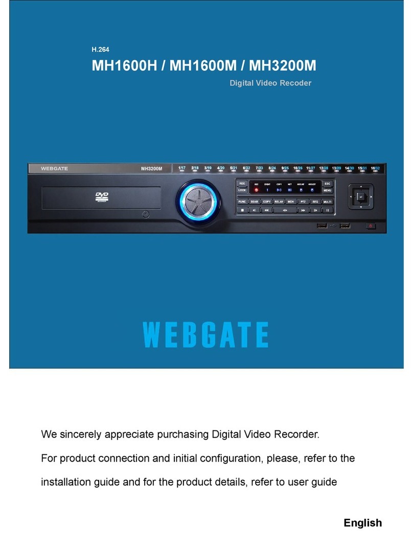 WebGate MH1600H Instruction Manual
