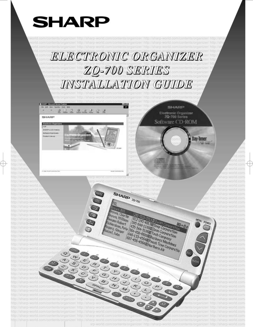 Sharp ZQ-700 User manual
