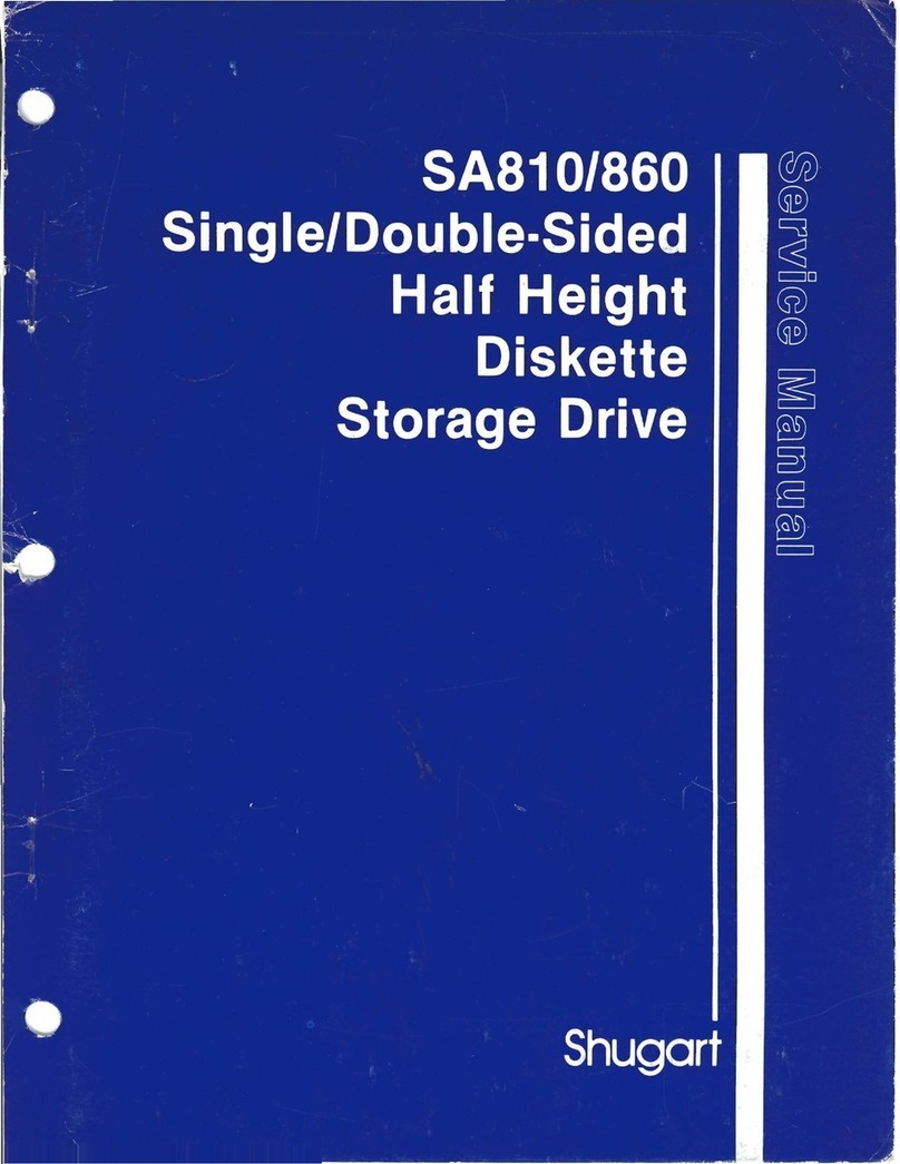 Shugart SA860 User manual