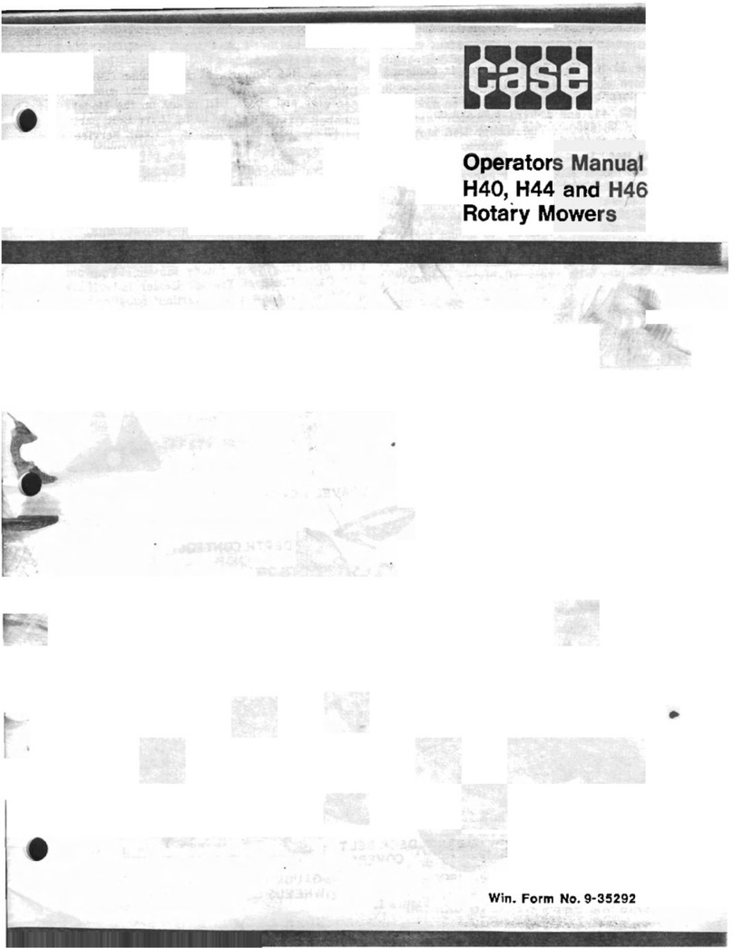 Case H40 Operator's manual