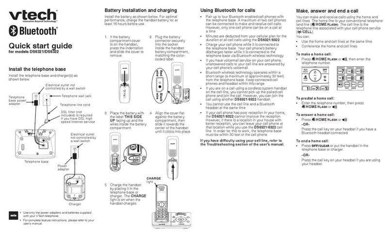 V-tech DS6321 User manual