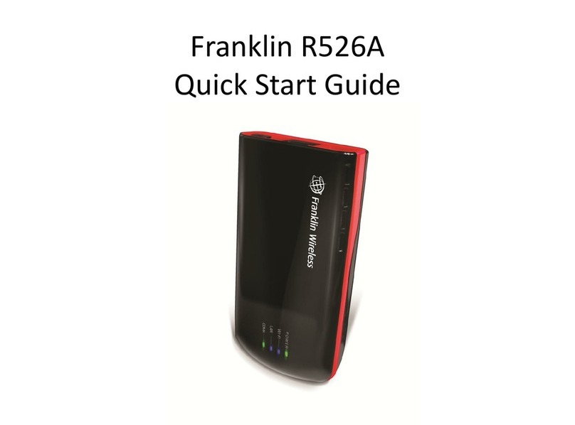 Franklin Wireless R526A User manual Franklin Wireless R526A User manual