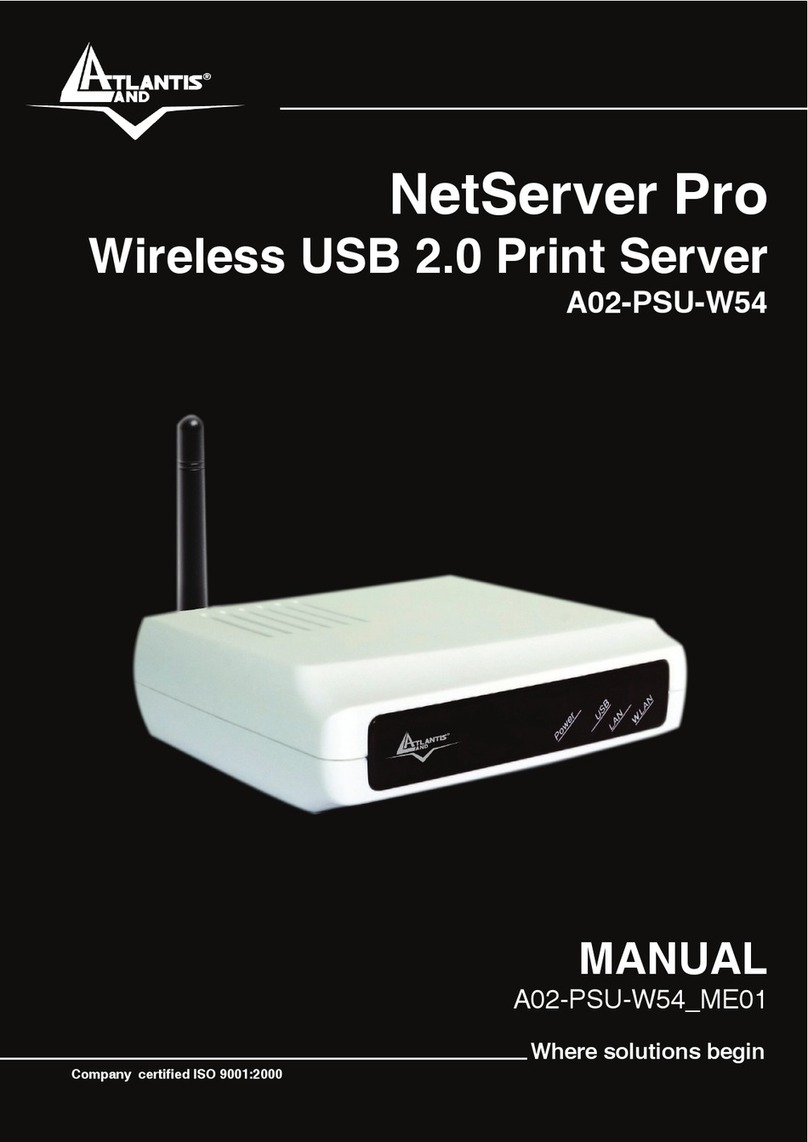 Atlantis Land NetServer Pro A02-PSU-W54 manual Atlantis Land NetServer Pro A02-PSU-W54 manual