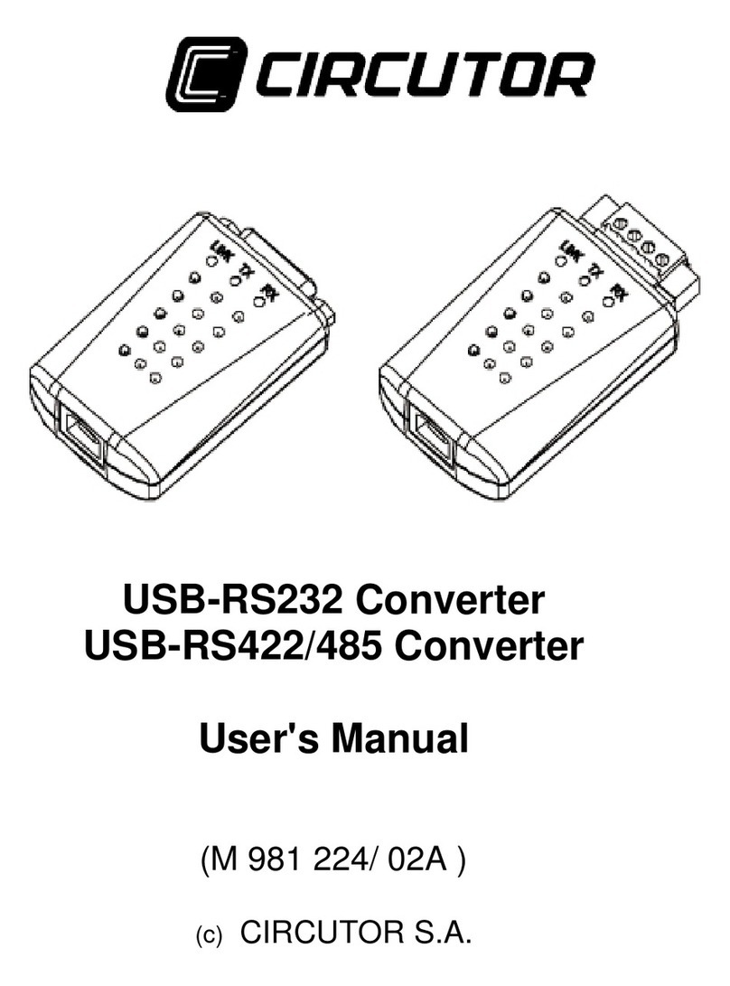 Circutor USB-RS232 user manual