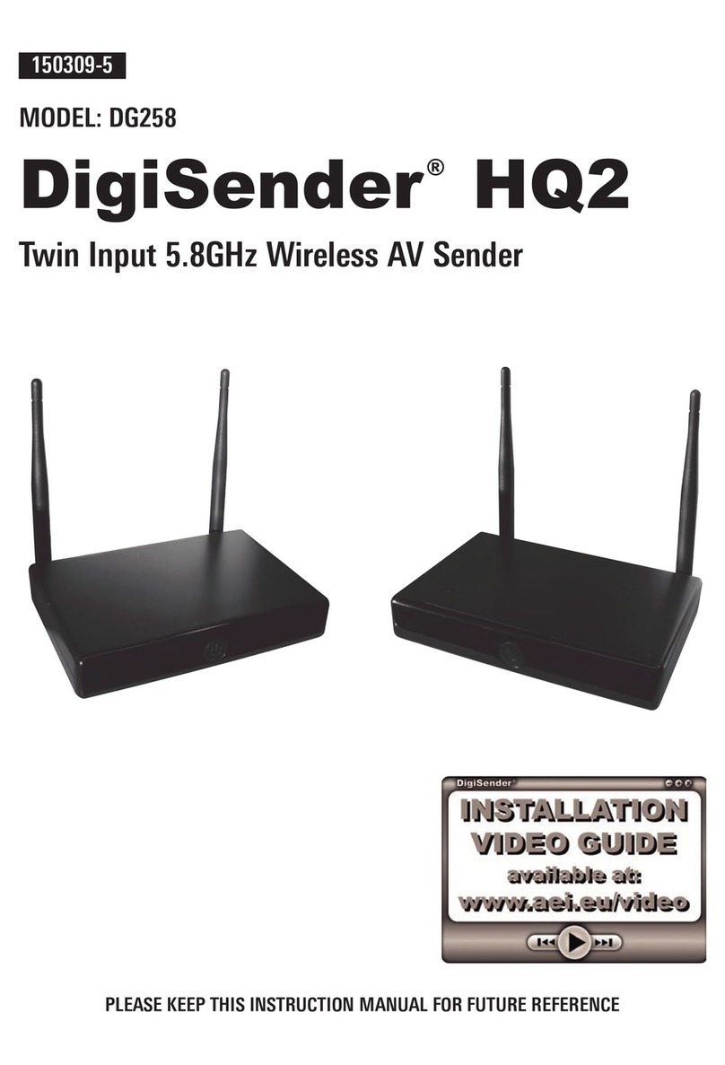 AEI Security & Communications DG258 igiSender HQ2 user manual