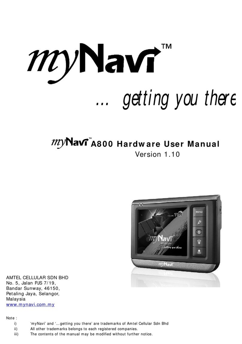 myNavi A800 User manual