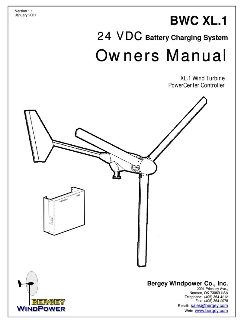 Bergey 24 VDC B User manual