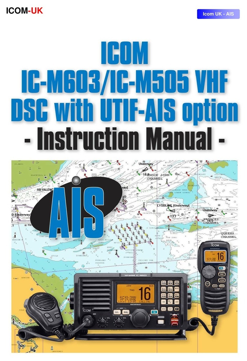 Icom IC-M603 instruction manual