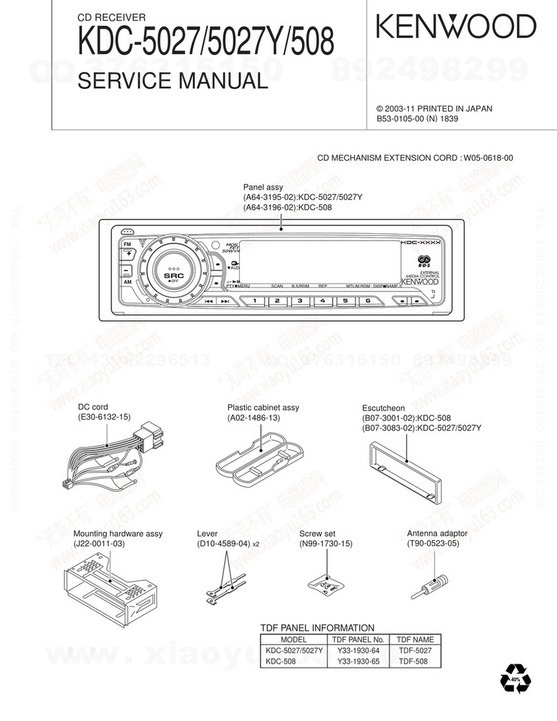 Kenwood KDC-5027 Service manual