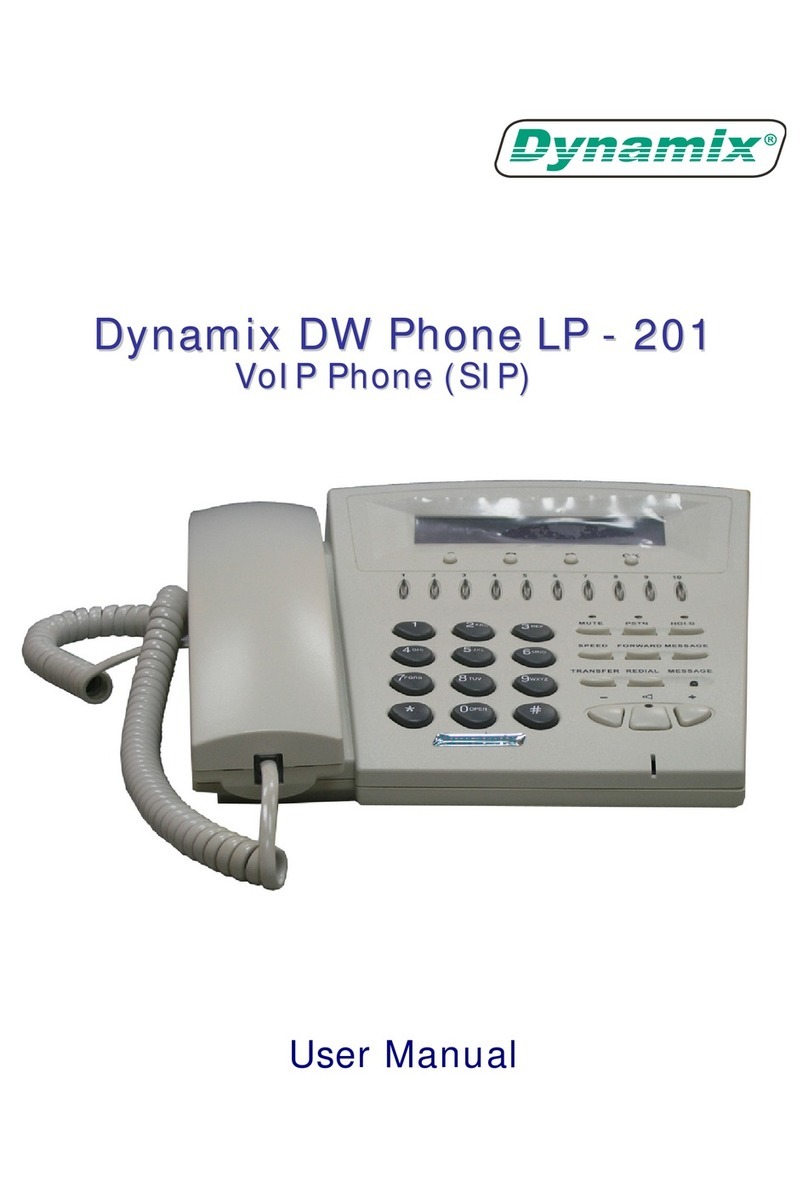 Dynamix 201 User manual