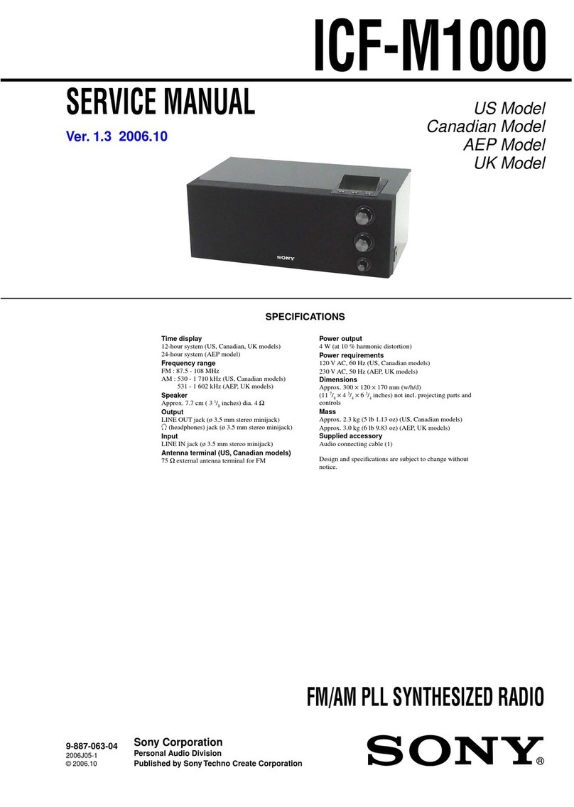Sony ICF-M1000 User manual