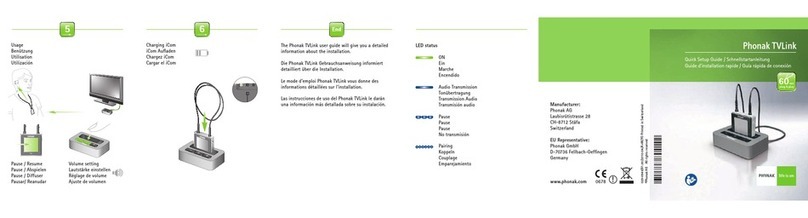 Phonak TVLink S quick start guide