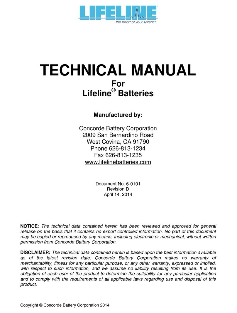 Concorde Battery Lifeline Technical manual