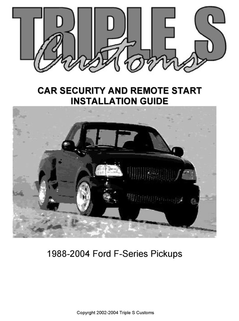 Triple S Customs Car Security installation guide Triple S Customs Car Security installation guide