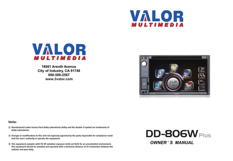 Valor Multimedia DD-806W Plus User manual