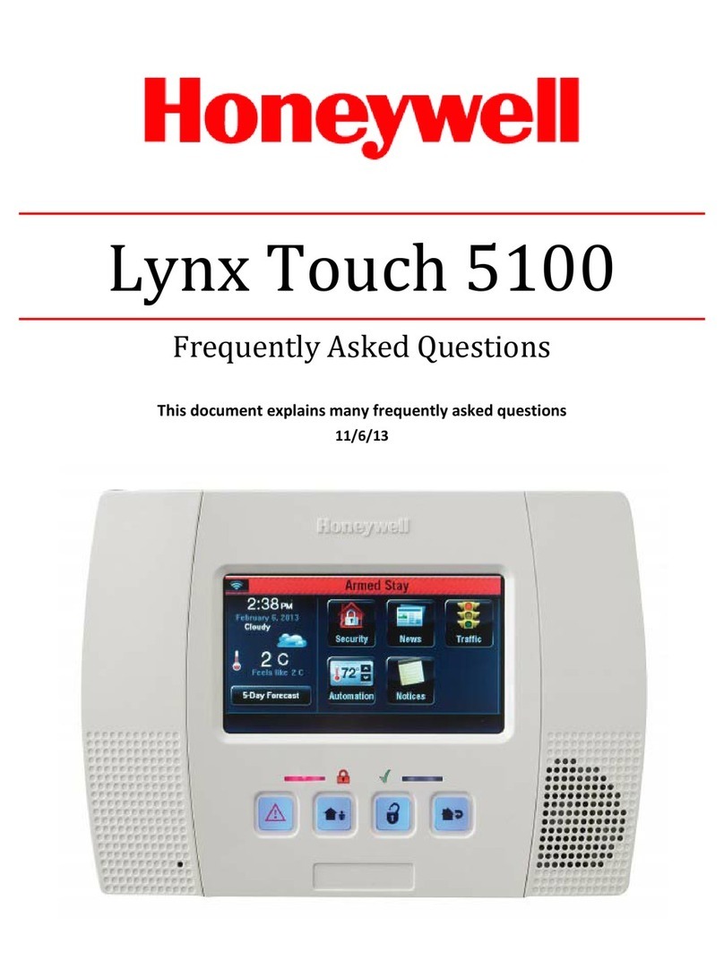 Honeywell LYNX Touch 5100 Instruction Manual