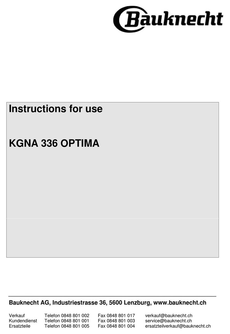Bauknecht KGNA 336 OPTIMA User manual Bauknecht KGNA 336 OPTIMA User manual