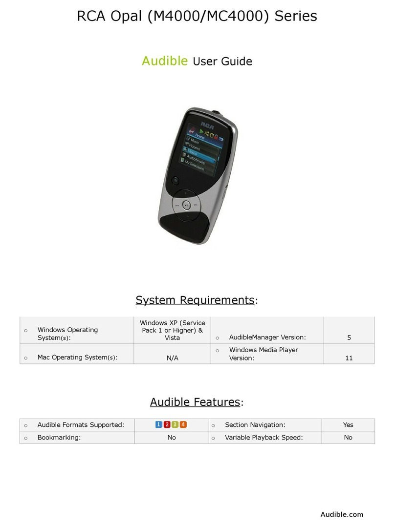 Audible RCA Opal M4000 Series user guide