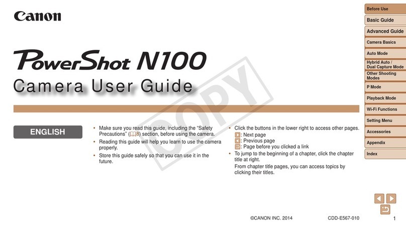 Canon PowerShot N100 User manual