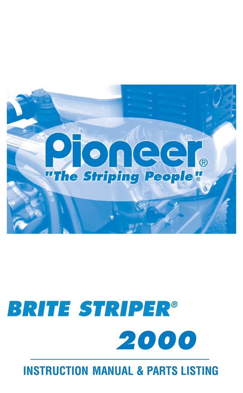 Pioneer Brite Striper 2000 Instruction manual & parts list Pioneer Brite Striper 2000 Instruction manual & parts list