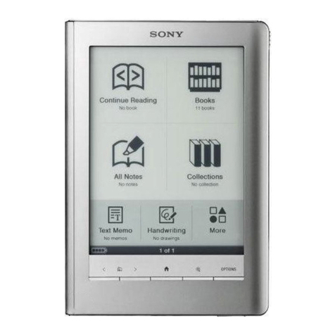 Sony Reader quick start guide