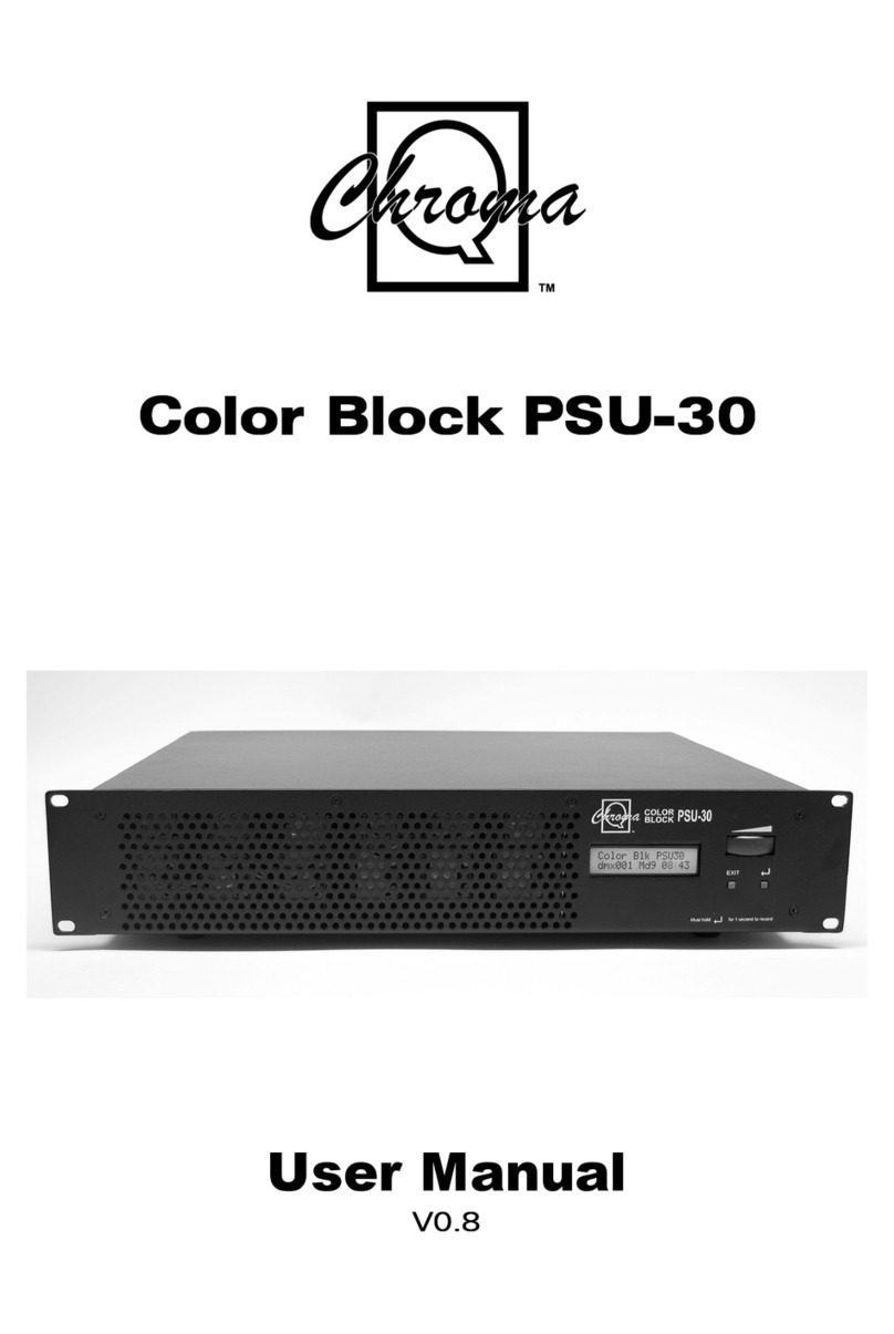 Chroma Color Block PSU30 user manual