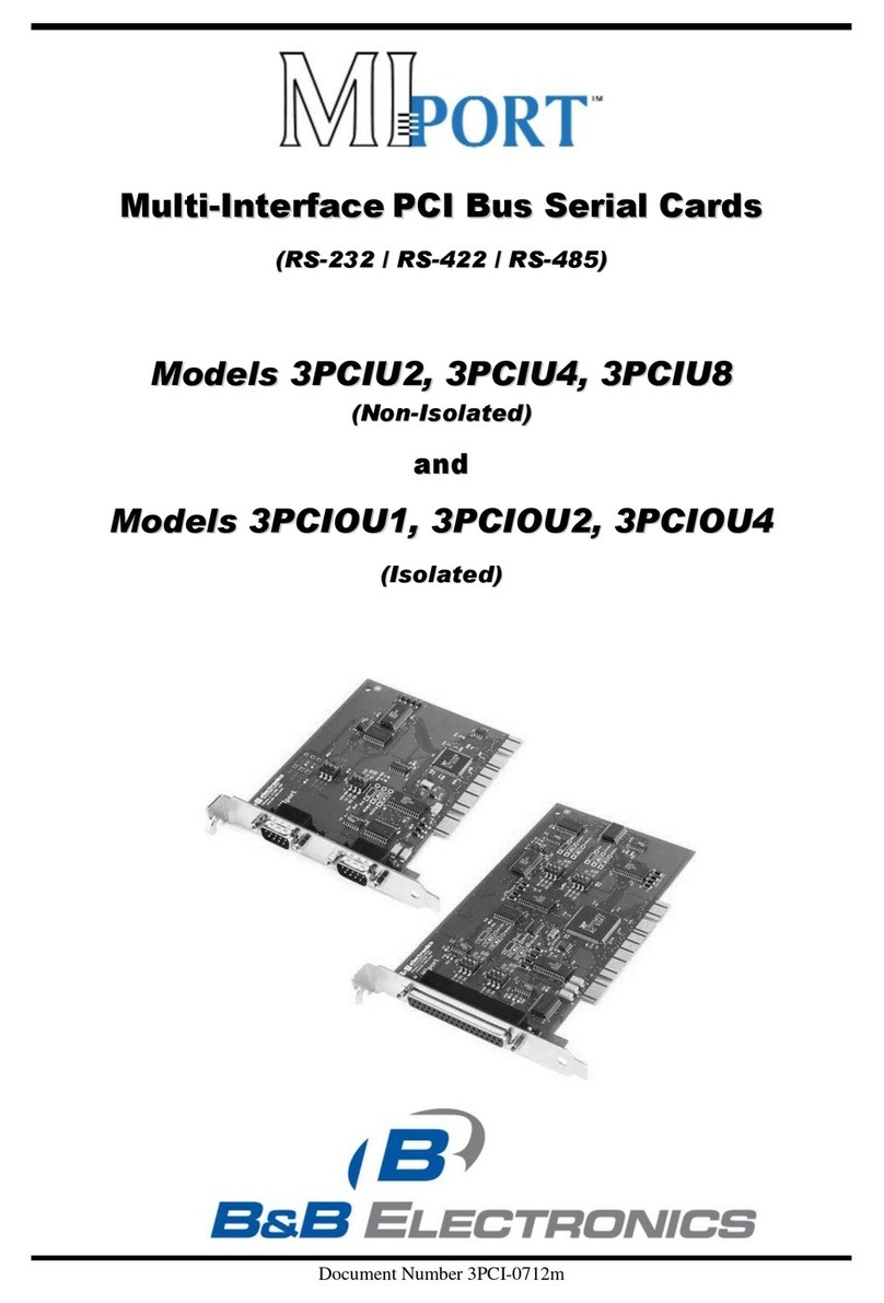 B&B 3PCIU2 manual