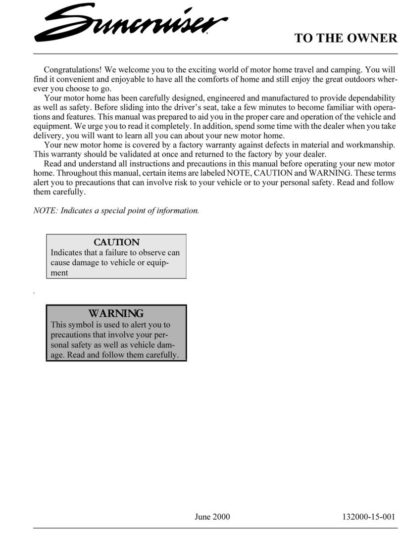 Winnebago Suncruiser User manual