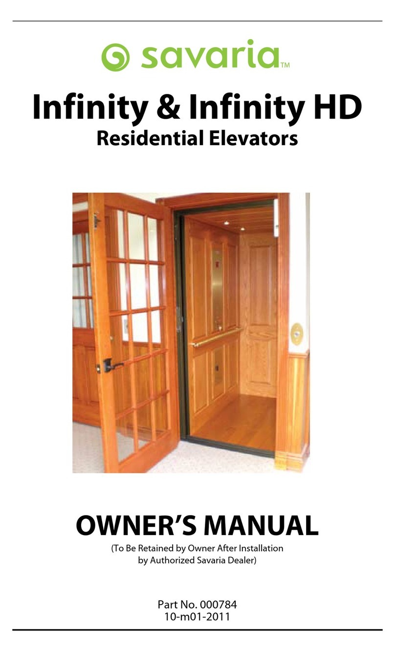 Savaria Infinity User manual
