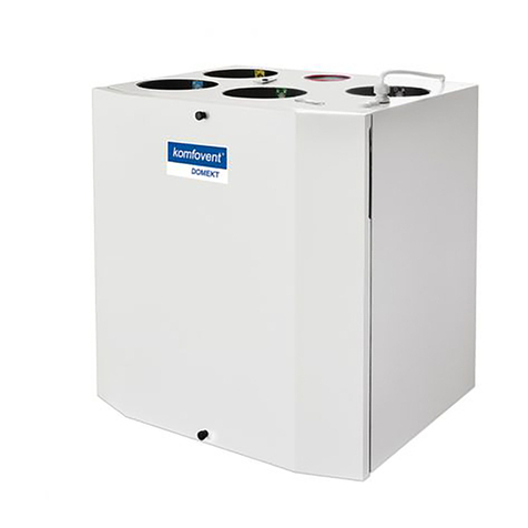 Komfovent DOMEKT series Installation and operation manual Komfovent DOMEKT series Installation and operation manual
