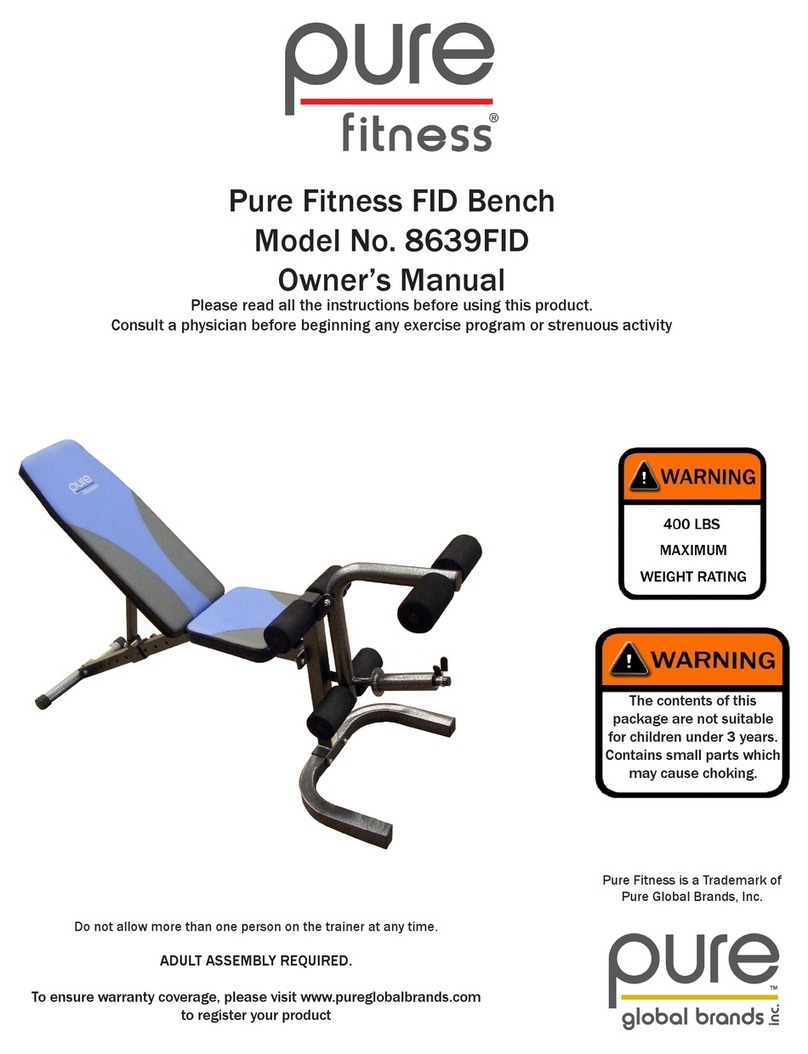Pure Fitness 8639FID owner's manual