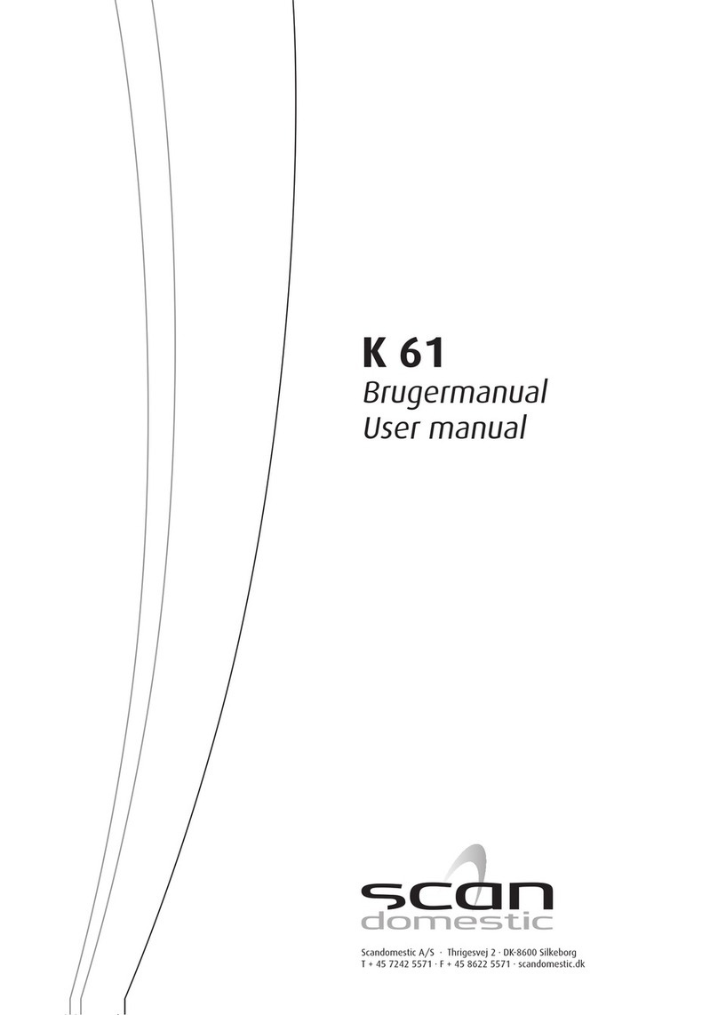 Scandomestic K 61 user manual