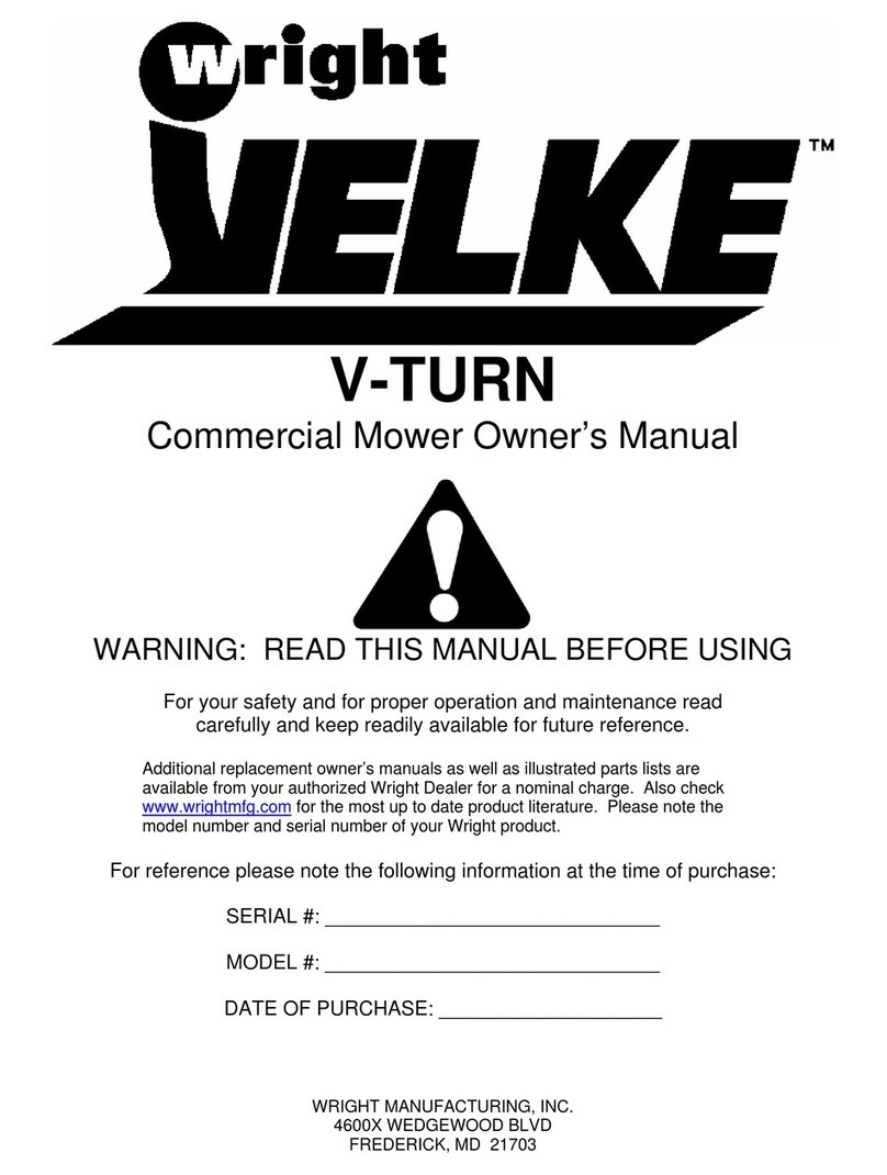 Wright Velke V-TURN owner's manual