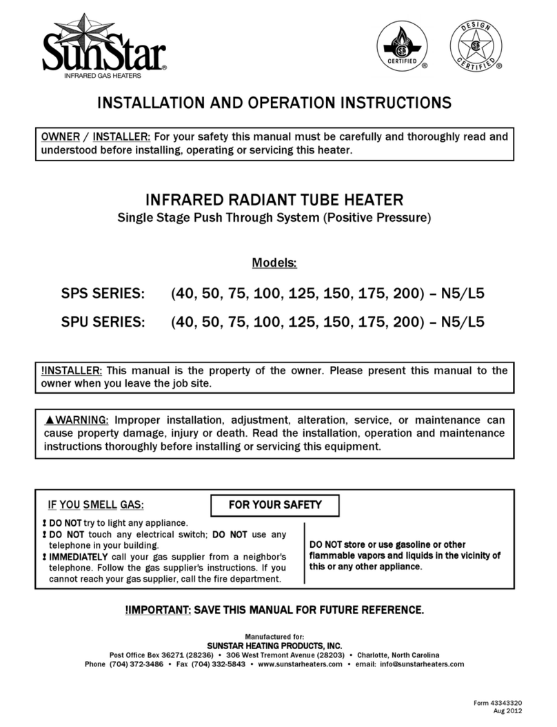 SunStar SPS SERIES Installation and operation instructions SunStar SPS SERIES Installation and operation instructions