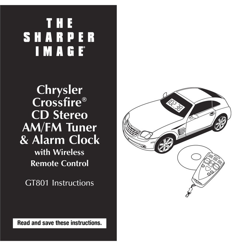 Sharper Image GT801 instructions