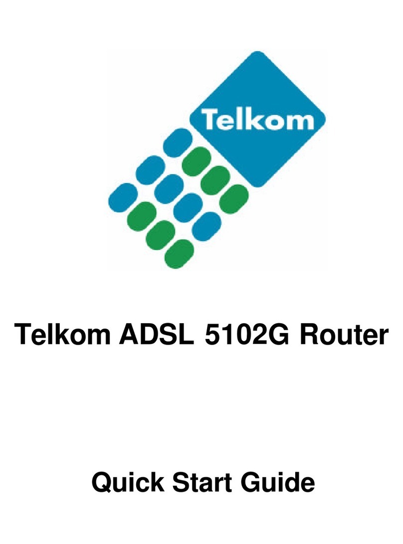 Telkom ADSL 5102G quick start guide