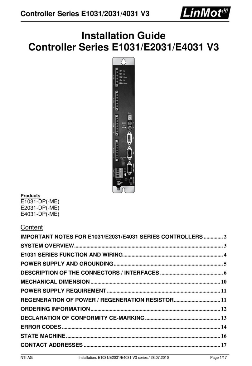 LinMot 1031 installation guide