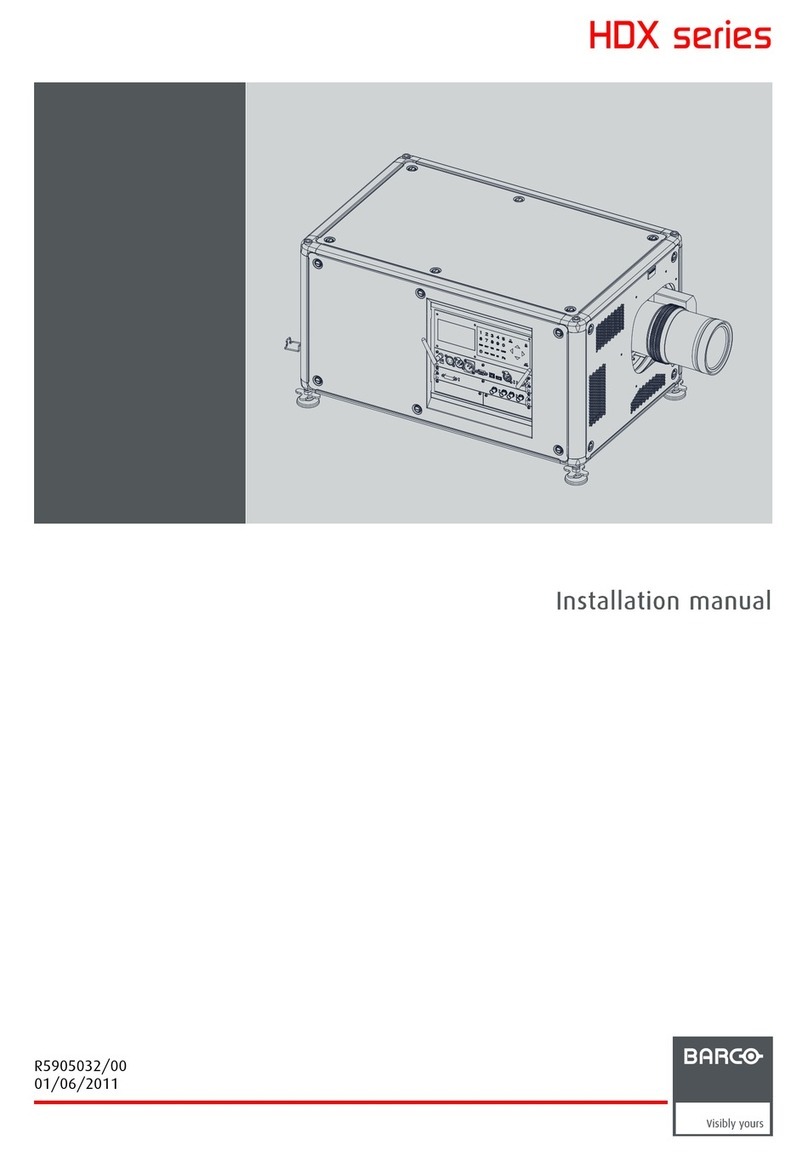 Barco HDX series User manual