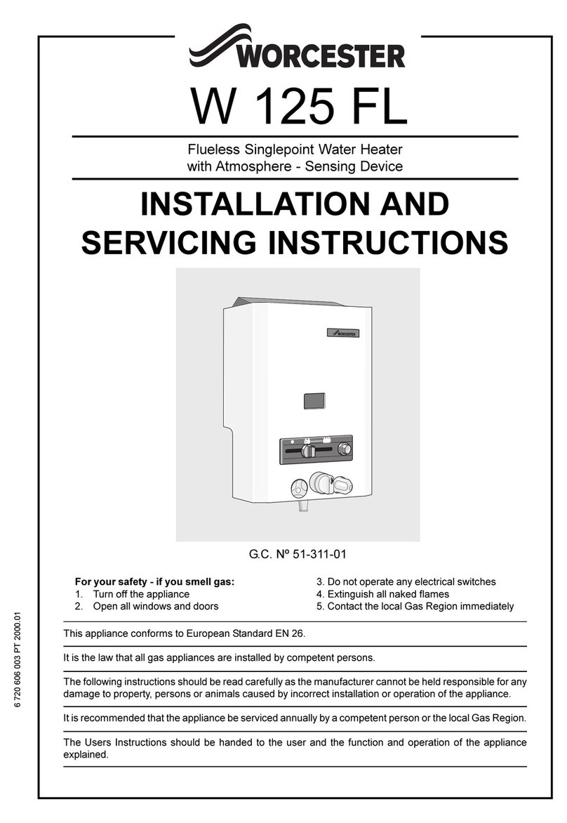 Worcester W 125 FL User guide Worcester W 125 FL User guide