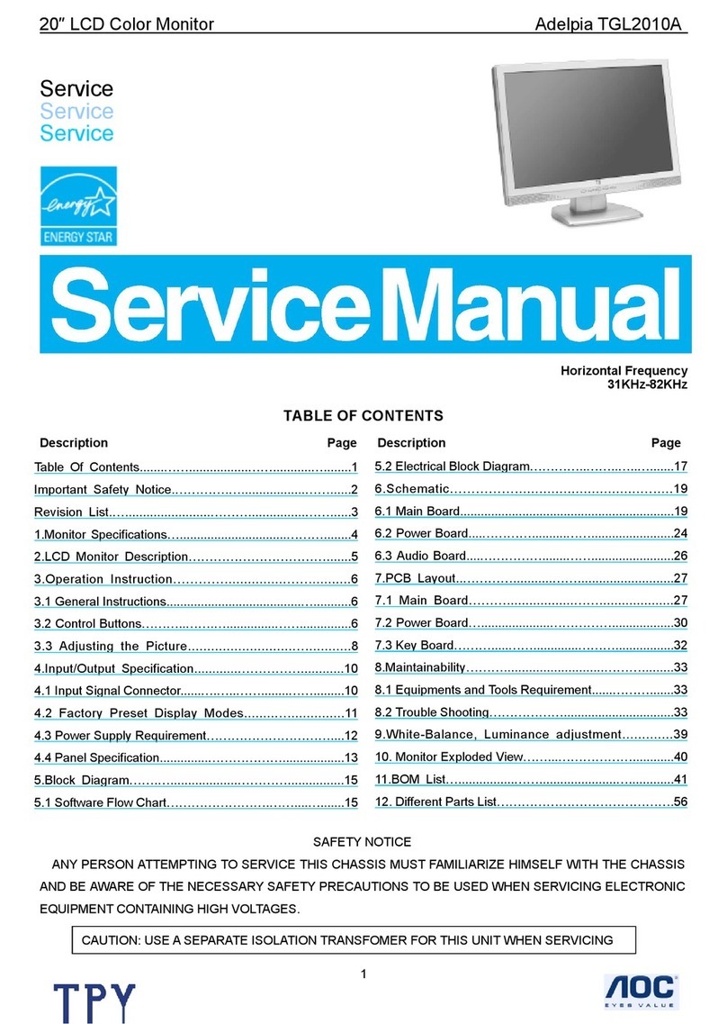 AOC Adelpia TGL2010A User manual