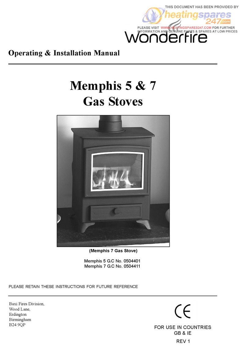 Baxi Fires Division Memphis 5 Operating & installation manual