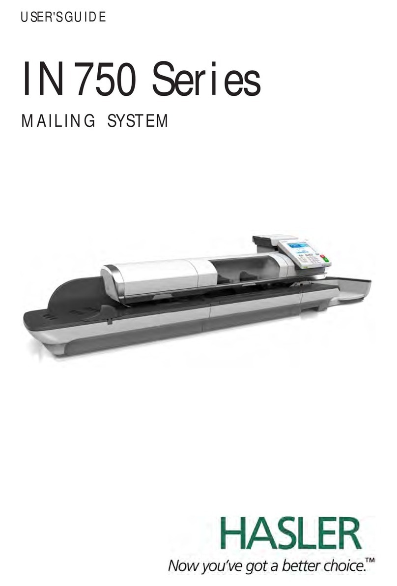 Hasler IN750 Series user guide