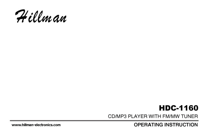 Hillman HDC-1160 Operating	 instruction